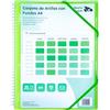 Raylu Paper® - Cartella classificatrice con anelli trasparenti A4 da 90 micron e busta con chiusura adesiva, coperchio personalizzabile. Cartella di buste 100% biodegradabile (20 custodie, verde)
