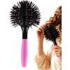 Generico Spazzola Per Capelli A Sferas Rotonda 3D Ragazze Donne, Spazzola Tonda Per Capelli Professionale Ricci Mossi, Spazzolas Capellid Riccioli Massaggiante A 360°, Resistente A Alta Temperatura
