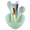 Rocky Green Set di 5 pennelli in silicone per maschera e miscelazione, cucchiaio dosatore fai da te, strumento di bellezza per maschera facciale, ciotola, spa, trattamento (multicolore, ciotola morbida/ciotola