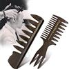 YESMOO 2PCS Professionale Uomini Pettine Stile Set Men Strumento Saloni Denti Larghi Forcella Pettine Oil Hair Styling Pettine Grande Per Tutti I Tipi Di Capelli