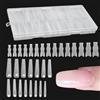 Lpoppcx Sandwich Forme Per Unghie 180 Pezzi Stampo Per Unghie, Trasparenti Copertura Completa Forniture Bellezza, Unghies Finte Nail System, Stamp Per Estensioni Rapide Per Famiglia Amici Pedicure Bellezza