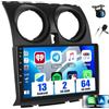 SIXWIN 2GB+64GB Android 13 Autoradio per Nissan Qashqai J10 2006-2016 con CarPlay/Android Auto, HD 9 TouchScreen Schermo Navigatore con WiFi RDS FM USB Bluetooth Mirror Link Comandi al Volante