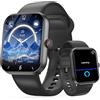 uaue Smartwatch Uomo, 1,43 HD Orologio Smartwatch Uomo con Chiamata Bluetooth,Militari Smart Watch Tracker 160+ Modalità Sportive,bianco