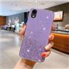 hdqICase Custodia Compatibile con iPhone XR Cover Trasparente Brillantini Stellari Sottile Antiurto in TPU