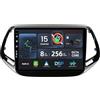 BXLIYER - [8G+256G, Octa-Core] - Autoradio Android 15 IPS per Jeep Compass (2017-2021) - Wireless CarPlay/Android Auto - Fotocamera LED & MIC - 10.1 Pollici 2 Din - DAB Fast Boot 360-CAM WIFI DSP