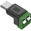 Holdes Adattatore da USB - morsettiera maschio a 2 poli, connettore USB di tipo C a 2 poli morsetto di ricarica - per riparazione industriale e scientifica fai da te di ricarica telefoni cellulari