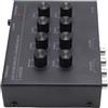 Tosuny Equalizzatore Grafico Audio a 7 Bande, Preamplificatore e Amplificatore per Cuffie, Equalizzatore Stereo per Auto Domestiche per L'elaborazione del Suono con Interfaccia AUX da (black)
