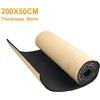 Rumore Isolamento Schiuma 50cm X 200cm X8mm Nero Chiuso Cella Termico Isolante