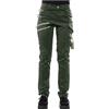 Generisch Pantaloni da trekking da donna, impermeabili, termici, foderati, in softshell, spessi, per attività all'aria aperta, da neve, da caccia, da trekking, da sci, invernali, da lavoro, verde militare, L