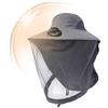 Generico Cappello con Ventola Solare,Ricaricabile Portatile con Rete Protettiva,Cappello Raffrescante con Ventola per Esterno - per Piscina, Sport, Spiaggia, Viaggio, Giardinaggio, Caccia, Campeggio, Ciclismo