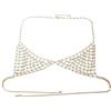 lankater Cristallo Femminile Sexy Strass I Monili Del Corpo Del Bikini Catena Reggiseno Della Biancheria Intima Della Spiaggia Di Estate Bra Per La Femmina