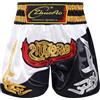 Runhomal Pantaloncini da boxe per bambini, MMA, Kic-Boxing, fitness, allenamento a combattimento, pantaloni corti sportivi, kick boxe, allenamento grafico, muay thai combattimento, bianco, 7-8 Anni