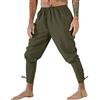 PINTUTU Halloween Cosplay Costumi Uomo Pantaloni Medievale retrò con Lacci Punk Pants Cosplay da Vichingo Pirata Costume Halloween Carnevale Costume di Carnevale Vestito da Halloween