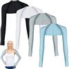 Monetais Maniche a scialle rinfrescanti Protezione solare per donna Uomo con foro per le dita per golf, guida, equitazione, pesca 4 paia maniche a scialle rinfrescanti