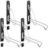 Maclean Portabiciclette da parete a 4 posti, supporto regolabile, 35 kg