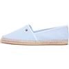 Tommy Hilfiger Donna Espadrillas Flag Canvas con Logo, Blu (Breezy Blue), 37