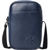 Calvin Klein Uomo Borsa a Tracolla Bold Slim Reporter con Zip, Nero (Black), Taglia Unica