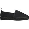 Calvin Klein Donna Espadrillas Oblique Canvas con Tirante, Nero (Triple Black), 38