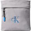 Calvin Klein Uomo Borsa a Tracolla Bold Flatpack con Logo, Grigio (Cloudburst), Taglia Unica