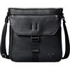 Calvin Klein Uomo Borsa a Tracolla Webbing Strap con Stampa con Logo, Nero (Black/White Webbing), Taglia Unica