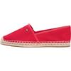 Tommy Hilfiger Donna Espadrillas Flag Canvas con Logo, Rosso (Primary Red), 40