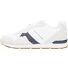 Tommy Hilfiger Runner Uomo Icon Mix Fm0fm05679 Basso Top, White, 46 EU