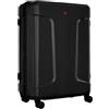WENGER Legacy L Valigia Rigida con 4 Ruote, Trolley, L, 99 (115) l, Serratura, Uomo Donna, Viaggi Vacanze, Nero