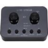 KKPLZZ Scheda Dal con più Effetti Sonori di Esterno Scheda Vocale della Scheda Live per Laptop Registrazione Vocale Chat Chat in Live Streaming