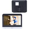 ASHATA Videocitofono senza fili, 2 MP 1080p, telecamera di sicurezza intelligente con schermo da 4,3 pollici, notturna, rilevamento del movimento PIR per sorveglianza 24 ore