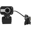 ASHATA Webcam USB con microfono, microfono con cancellazione del rumore, videocamera per PC USB clip on webcam con porta audio da 3,5 mm microfono attrezzature per riunioni video V3