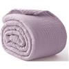Kozyhvn Coperta in 100% mussola di cotone, grande, 127 x 177,8 cm, 6 strati, traspirante e leggera, coperta in garza estiva per adulti, per tutte le stagioni, colore: lavanda