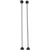 Jeffergarden 2 Pezzi Marimba Tongue Drum Mallet Timpani Bacchette Glockenspiel Bacchette Xilofono Bastoncini in Plastica Siliconica, Bastone a Doppia Testa con Filo Duro all'estremità, Comodo da