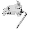 LiebeWH Portabatterie per Tom, Morsetto per Strumenti Musicali, Batteria per Tom, Accessori per Supporto Doppio Tom Argento per Tutti i Tipi di Staffe