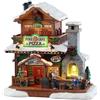 Lemax Pine Grove Pizza - Edificio Illuminato in Resina da Collezione (cm 20,5h)