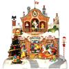 Lemax Santa's Workshop - Edificio Natalizio Animato con Luci, Musica e Movimenti (cm 27h)