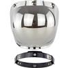 LiebeWH Visiera a Bolla per PC Visiera per Casco Parabrezza per Casco a Scatto con Set di Cornici per Caschi a Tre Bottoni