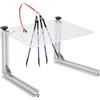 EVGATSAUTO BDM Frame Board, Silver LED BDM Frame Staffa Strumento di Programmazione ECU Multifunzione con 4 Pin Sonda per Veicolo