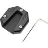 Ejoyous Piastra di Estensione per Cavalletto Laterale Moto, Lega di Alluminio, Universale, Pad Ingrandisci Accessori