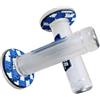 NICOLIE Manopole per moto - Manopole per motocross e dirt bike - 7/8 in gomma - Blu traslucido - 22mm