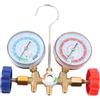 EVGATSAUTO Set di misuratori diagnostici a 3 vie A/C, strumenti di condizionamento del refrigerante Set di misuratori diagnostici CA con kit tubo e gancio