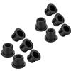 Inovey 10Pcs Bonnet Badge Grommets Round Emblem 51141807495 Compatibile con BMW 3 5 7 X1 X2 X3 X4 X7