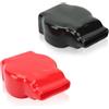 Agatige Copriterminali Batteria, 2 Pezzi Rosso E Nero Universale Isolato Positivo Negativo Tappi Di Protezione Post Superiore per Auto Moto Barca