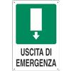 Dakota Cartello uscita di emergenza in basso 20 x 30 cm