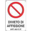 Dakota Cartello Divieto di Affissione 20x30 cm