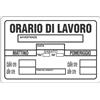 Dakota Cartello Orario di Lavoro 20x30 cm