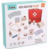 Set Medico in Legno con Tracolla Kit Dottore Bambini