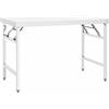 Tidyard Tavolo da lavoro pieghevole, per preparazione cibo, 120x60x80 cm, acciaio inossidabile, tavolo cucina professionale for ristoranti, scuole, cucine commerciali