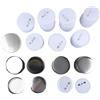 Jenngaoo 100 Set Parti per Bottoni Pinback, Forniture per Bottoni da 58mm Spille Rotonde per Bottoni Vuoti, Include Fondo in Plastica, Copertura in Metallo, Pellicola Protettiva