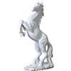 MagiDeal Figurine Cavallo, Statue in Resina Cavallo al Galoppo, Moderna per la Decorazione Scrivania, Stile Europeo, per La, Bianco
