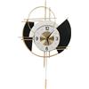GLOGLOW Orologio da Parete Decorativo Moderno Pendolo 60 cm Movimento al Quarzo Silenzioso, Quadrante Numeri Romani 30 Decibel, per Soggiorno Camera Letto Hotel Caffè Ristorante
